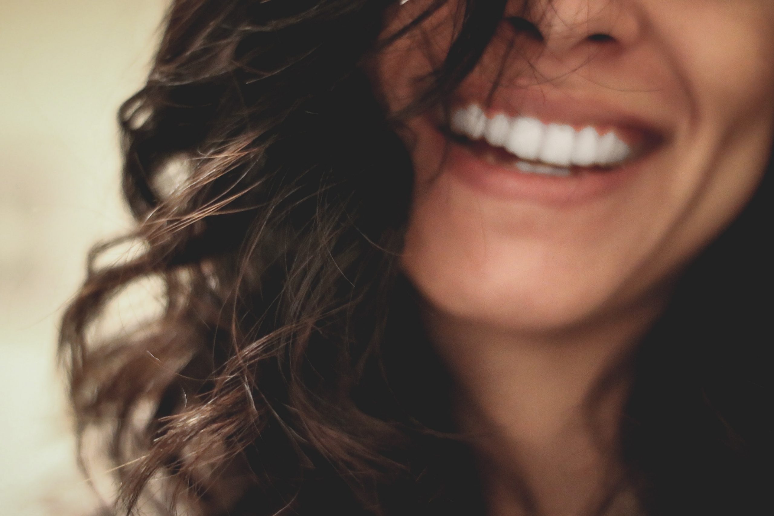 close up of woman smiling